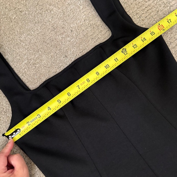 COMMENCE REVOLVE STYLE OLD MONEY  black square neck short dress SIZE M - Picture 10 of 13